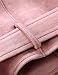 Bellivera Women's Faux Suede Short Jacket, Moto Jacket with Detachable Faux Fur Collar