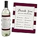 Girly Thank You - Thank You Gift for Women - Wine Bottle Label Stickers - Set of 4
