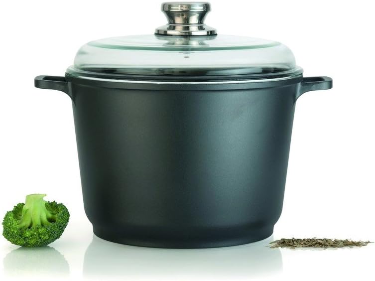 Eurocast Professional Cookware 8" 3.5L Casserole Pot with Glass Lid