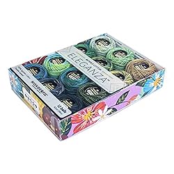 WonderFil 8wt Varigated Eleganza Pack of 12, Meadow