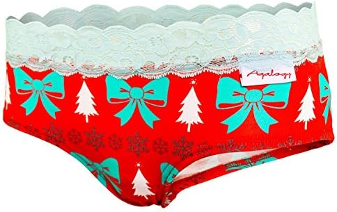 Women's Scrunch Panties Made of Premium Authentic Cotton with a Touch of Spandex and Traditional French Lace (Actual Collection, Multiple Colors Underwear)