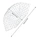 FishingSir Fly Fishing Landing Mesh Rubber Net Replacement for Trout (Clear)