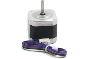 Iverntech Nema 17 Stepper Motor 42x40mm Body Bipolar 1.5A 400mN.m 2 Phase 4 Wires 1.8 ° for 3D Printer or CNC Machine with 1M Motor Cable