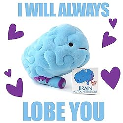 I Heart Guts Brain Plush - All You Need is Lobe
