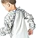 Bumkins Waterproof Long Sleeved Art Smock, Gray Chevron (3-5 Years)