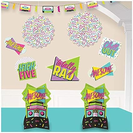 Amazon Com 80 S Party Decorating Kit Toys Games