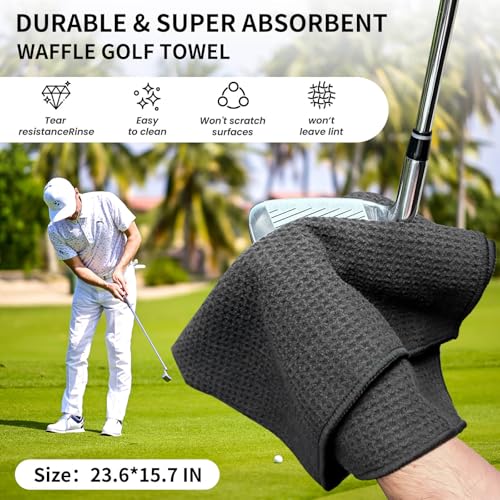 BAPOTH Golf Club Cleaner, Non-Leaking Golf Brush with Strong Bristles, Easy Access with Retractable Clip, Golf Club Brush Can Hold 5 oz Water, Essentials Golf Accessories Gifts for Men Women
