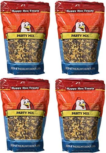 Happy Hen Treats Party Mix Seed and Mealworm, 2 Lb (Вundlе оf Fоur)