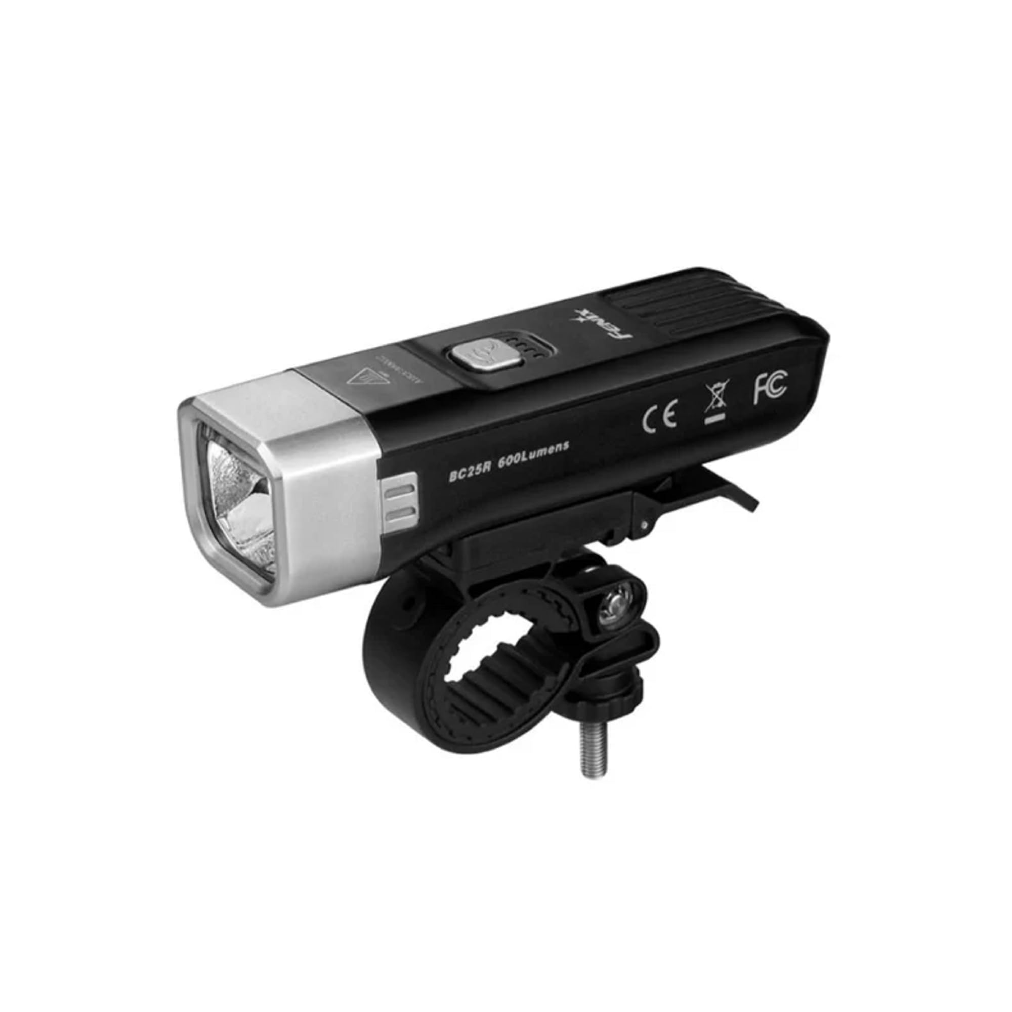 fenix Unisex's BC25R Rechargeable Commuter Bike Light, Black, Small