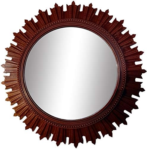 SANWISH® Designer Wall Decor Mirrors for Living Hall Dinning Room Bed Room and Bath Rooms Size 43x43 CMS (COLA Colour)