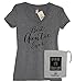 IYD Clothing - Best Auntie Ever Women's Premium Heather Gray Soft Tri-blend V Neck + IYD Gift Bag