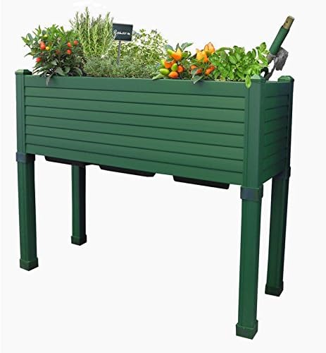 Huerto urbano GREENLAND especial balcón. 90x32x75 cm. Color:Verde ...