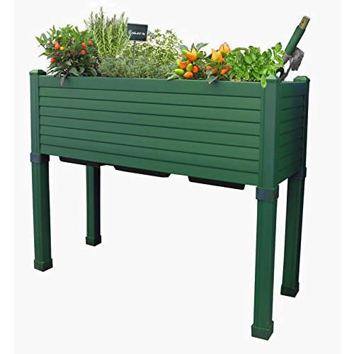 Huerto urbano GREENLAND especial balcón. 90x32x75 cm. Color:Verde ...