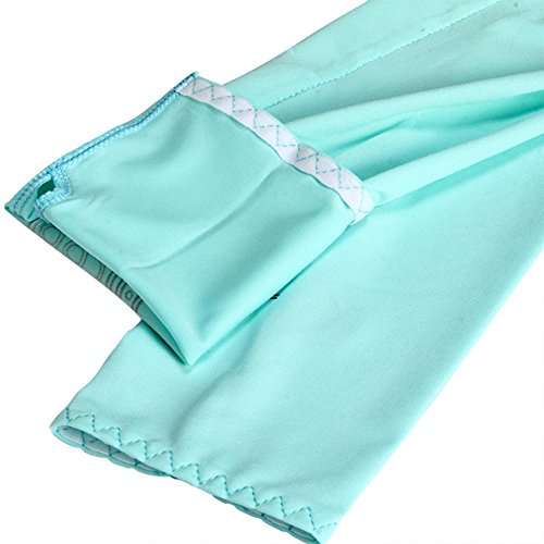 BabyPrice Ice Silk Arm Sleeves UV Sun Protective Arm Protector Sun Protection Warmer Cooler 1 Pair Black for Bike Hiking Golf Outdoor Activities