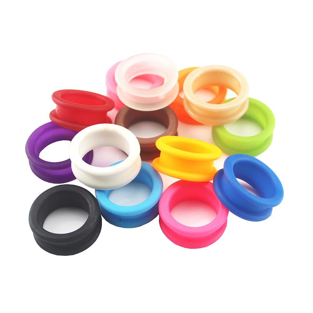12 Pcs Barber Hairdressing Scissors Pet Scissors Finger Rings Grips Inserts Grooming Shear Thumb Insert for Pet Shears