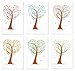 Juvale 48 Pack Heart Shaped Tree Greeting Cards with Envelope, Stationary Blank Notes for Valentine's, Birthday, Thanksgiving, and Holiday Season - Blank Greeting Cards