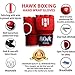 Hawk Padded Inner Gloves Training Gel Hand Wraps for Boxing Quick Wraps Men & Women Kickboxing Muay Thai MMA Bandages Fist Knuckle Wrist Protector Handwraps (Pair) (Red, S/M)