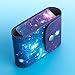 [Portable Instax Mini Photo Collecting Case] —WOODMIN Exclusive Starry Sky Galaxy PU Leather Storage Bag for 3 Inches Photos, Films and Fijifilm Instax Mini Close-up Lens (Blue)