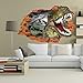 Home Decor Wall Sticker 3D Dinosaur Removable Room Decor Wall Decal Dinosaur for Kids Boys Girls,19.6 X 27.5 Inch
