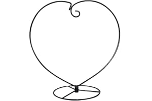 YY YEARCHY Ornament Display Stand Heart Shaped Hook Rack Holder for Hanging Glass Globe Pot Terrarium Witch Ball Home Christmas Wedding Decoration Creative Gift (1, 4.7" x 9" x 9")