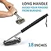 Snillingur 3 in 1 Stainless Steel Woven Mesh BBQ Grill Cleaning Scrub Brush, 18-Inch