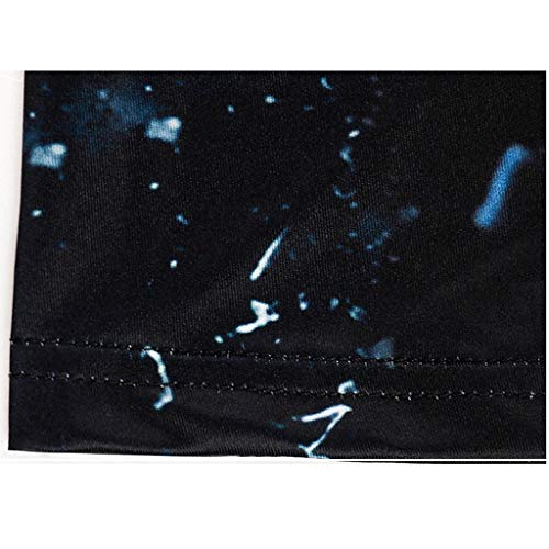 Women Tops, Sleeveless V Neck Vest Bandage Printed Tank Blouse (BlackC,XL)