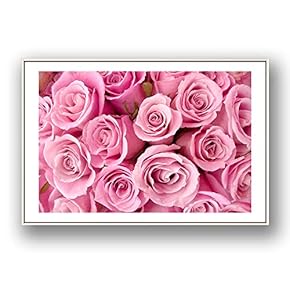 Framed Canvas Wall Art for Living Room, Bedroom Rose Flowers Canvas Prints for Modern Home Decoration Ready to Hang - 16"x24" inches