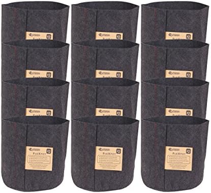 HydroLight Flex Pot, Fabric Grow Pots Smart Gro Sacks Breathable Pots Planters (12, 2 Gallon Pot)