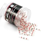 200PCS Red Solder Seal Wire Connectors 22-18 AWG, Camtek Heat Shrink Butt Connectors Terminals Electrical Wire Connectors Insulated Waterproof Marine Automotive Copper Connectors Kits