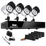 Zmodo 8CH H.264 DVR Security CCTV Surveillance Camera System 4 Sony CCD Night Vision Outdoor Camera With 1TB Hard Drive