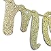 6 Months Banner Sign for 1/2 Birthday Garland Baby Shower Birthday Party Decor Cursive Bunting Decorations Gold Glitter