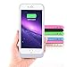 Kujian iPhone 7 Plus Battery Case,4200mAh Slim Charging Case with Free Screen Protector for Mag Mount External Charger Case 5.5inch for iPhone 7 Plus/ 6 plus/6S Plus (Rose Gold)