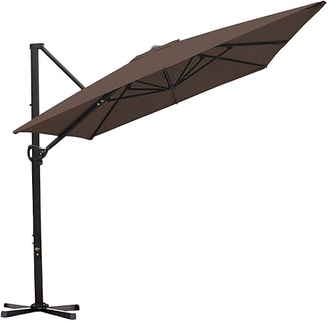 Amazon Com Abba Patio Rectangular Offset Cantilever Umbrella