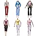 buytra 6 Pack Doll Accessories Handmade Fashion Shorts Pants Vest Outfit Clothes for Barbie Doll Girls' Birthday Gift
