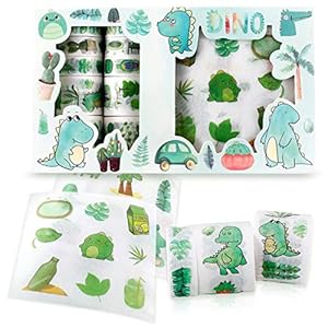 NO Cyjzheu Stickers en Washi Tape Set Multi-Patroon Decoratieve Washi Tape Decoratieve Tape Plakboek Schattig Kat…