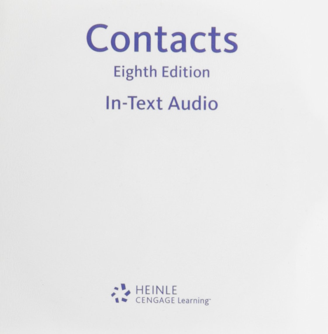 In-text Audio CD-ROM for Valette's Contacts: Langue et culture françaises,  8th: Jean-Paul Valette, Rebecca M. Valette: 9780618395897: Books - Amazon.ca