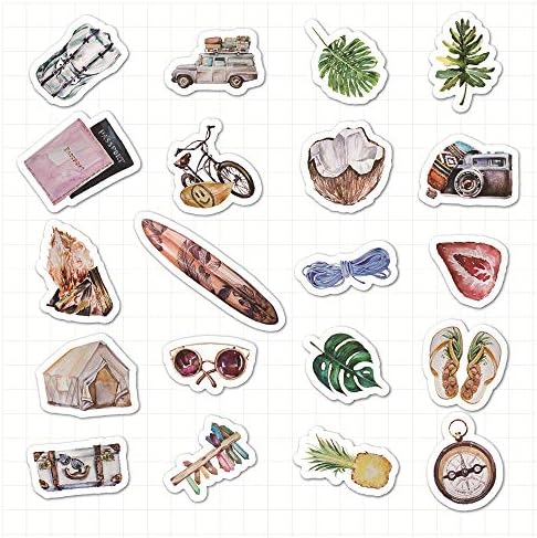 RARVIS 20x2 PCS Stickers Hand Account Stickers for Teens, Girls, Adults, Waterproof, Cute Notebook Decoration Stickers (20 Available)