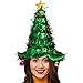 Simply Genius Christmas Tree Hat: Christmas Hat for Party Supplies, Christmas Costumes for Adults and Kids Green
