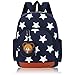 Vox Kids' Backpack, 12.6 inch Preschool Toddler Bag with Cartoon Star, Dark Blue