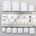 Yimart® White 500pcs False Toenail Tip for Uv Gel Manicure Fake Toe Nail Tips