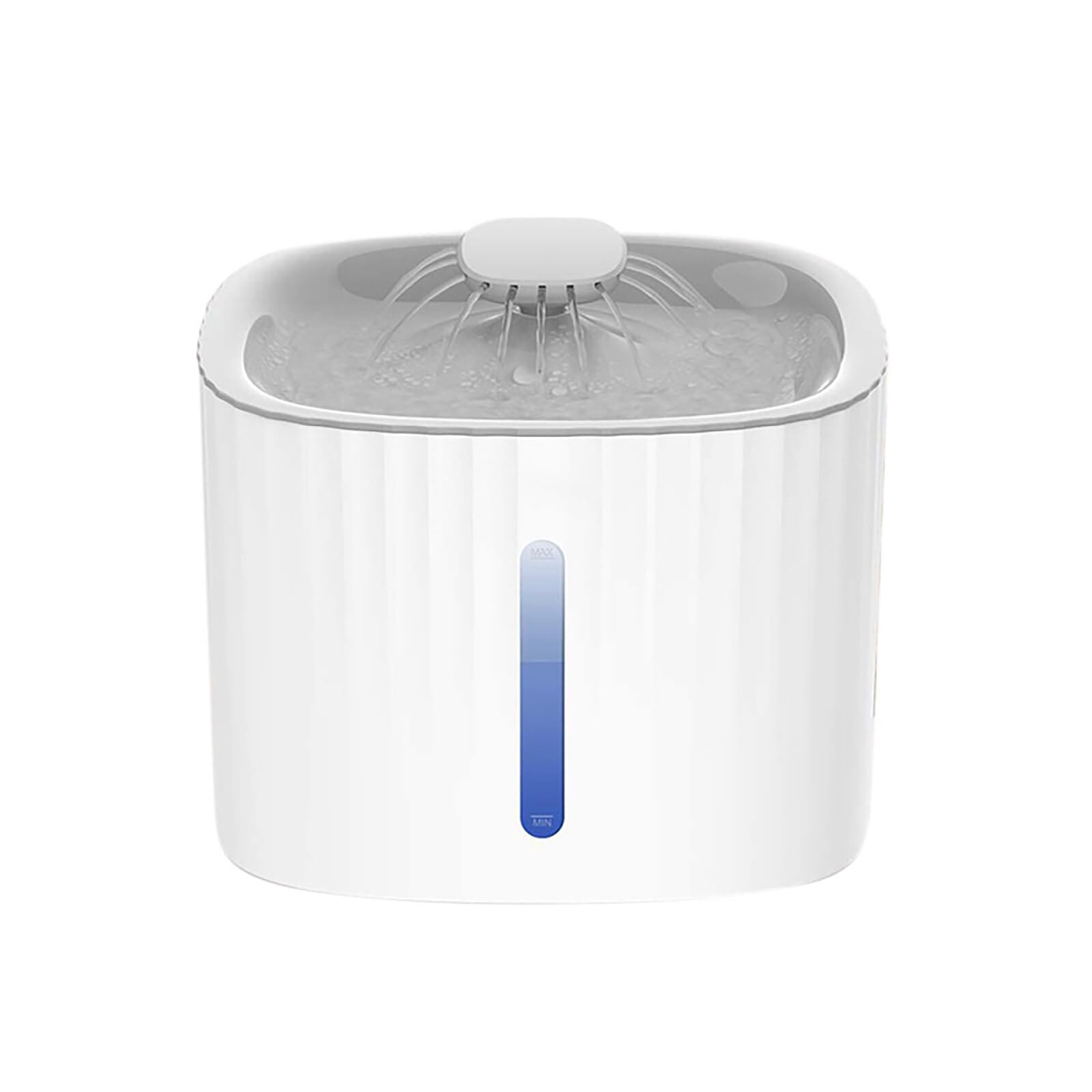 Camidy Cat Water Fountain, 101oz/3L, Ultra Quiet Cat Drinking Fountain with Water Level Window & LED Light, Automatic Pet Water Fountain for Cats and Small Dogs