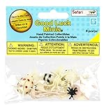 Safari Ltd Good Luck Minis Glow-in-the-Dark Fun Pack – Includes (8) Realistic Hand Painted Miniature Toy Figurine Models – Pufferfish, Starfish, Ladybug, Jellyfish, Bat, Ant, Bumblebee, and Butterfly – For Ages 5 and Up