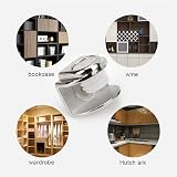 WYAN 20Pcs Zinc Alloy Glass Shelf Brackets Clips for Cabinet Kitchen Table view 5