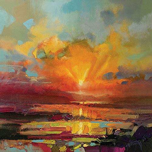The Art Group Scott Naismith (Optimism Sunrise Study) -Canvas Print 85 x 85cm, Wood, Multi-Colour, 85 x 85 x 1.3 cm