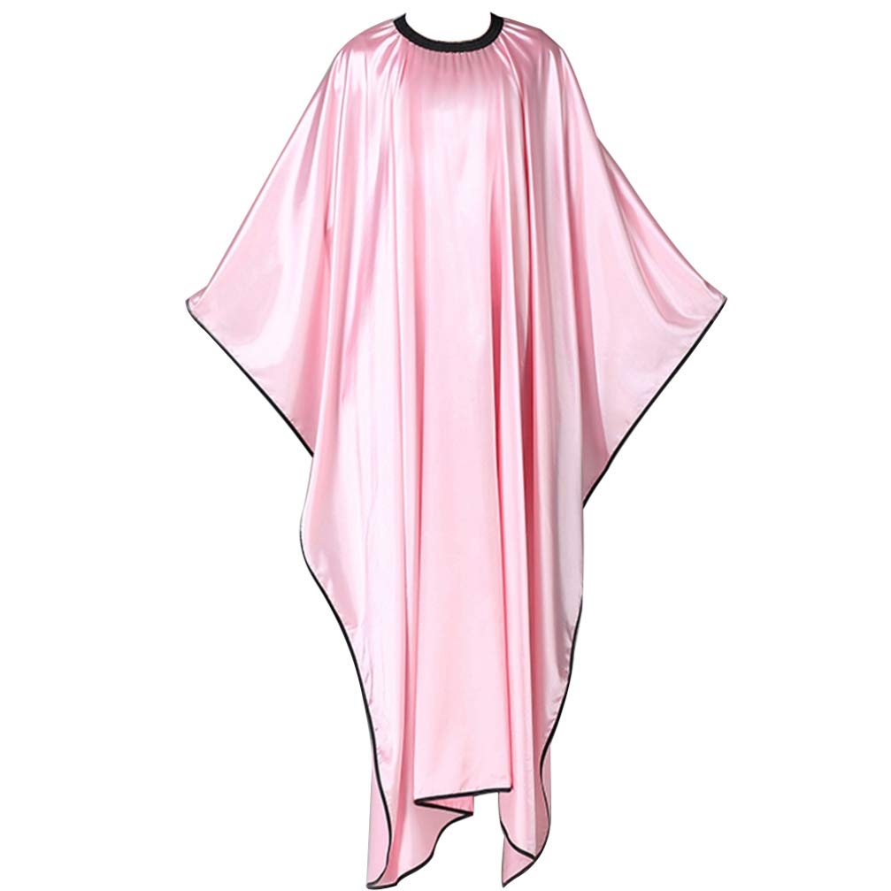 Solustre Hair Salon Cape, Waterproof Barber Hairdressing Cape Salon Styling Cape for Hair Styling, Cuts and Colours (Pink)
