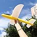 Wenasi Throwing Glider Inertia Plane Foam Aircraft Toy Hand Launch Airplane Model Outdoor Sports Toy for Kids Children Boy Girl as Gift (Yellow)