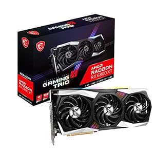 MSI RADEON RX 6800 XT GAMING X TRIO 16G Videokaart ’16GB GDDR6, Core Count 5120, Boost Klok 2285MHz, RGB Mystic Light…