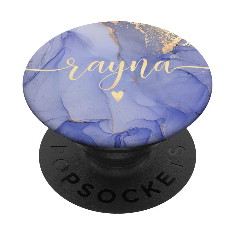 Rayna Letter R Initial Cute Purple Personalized PopSockets Swappable PopGrip