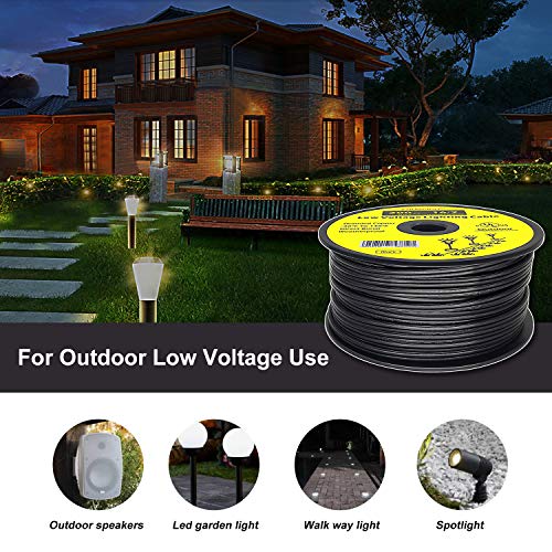 FIRMERST 16/2 Low Voltage Landscape Wire Outdoor Lighting Cable UL