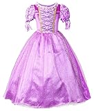 JerrisApparel New Princess Rapunzel Party Dress Costume (4T, Purple)